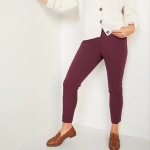 Old Navy Pixie Crop Never-Fade Berry Pant Size 14